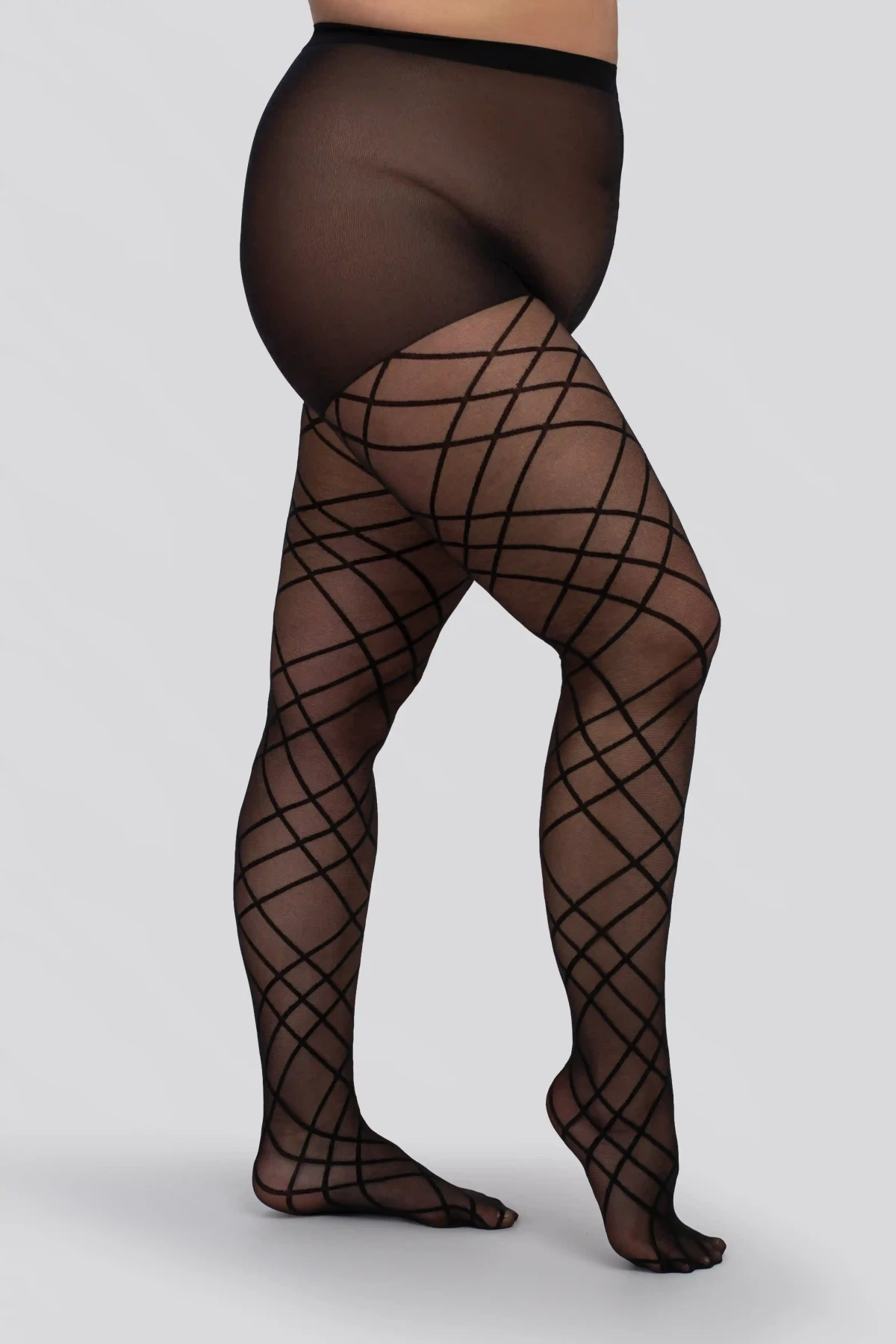 Rajstopy damskie Plus Size GRID 30 DEN