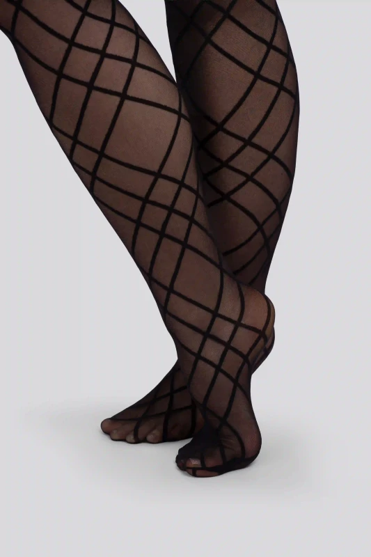 Rajstopy damskie Plus Size GRID 30 DEN