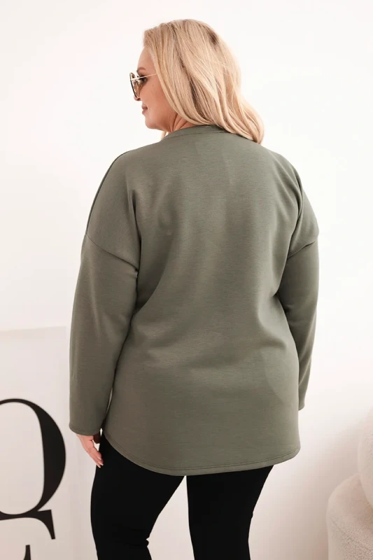 Bluza damska Plus Size z dekoltem V ELIZA ( r. 48-54)    