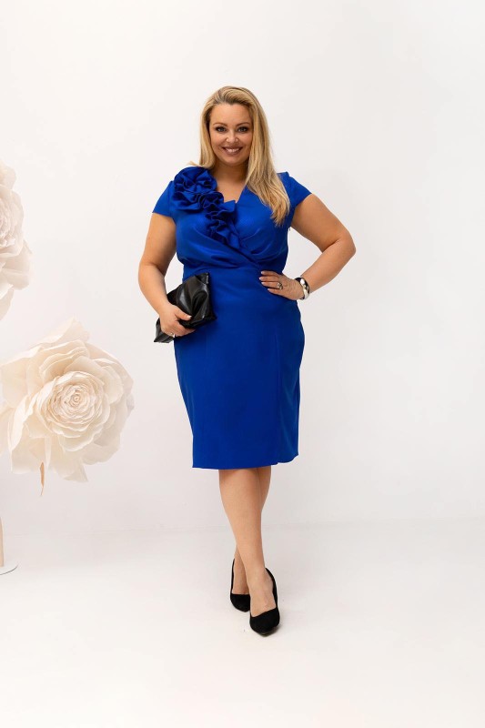 Sukienka plus size ROSA MIDI ( r. 48-52)