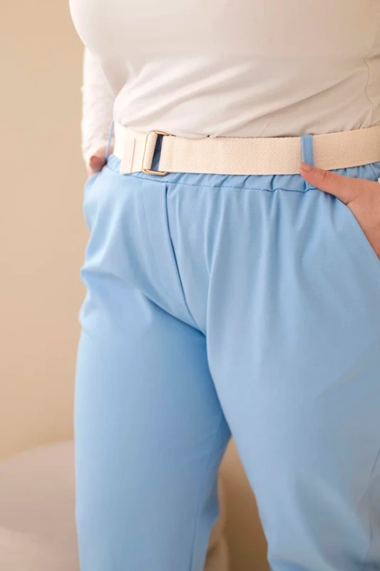 Spodnie plus size z paskiem ( 44-50) 