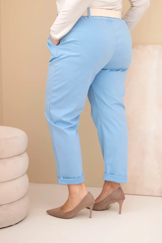 Spodnie plus size z paskiem ( 44-50) 