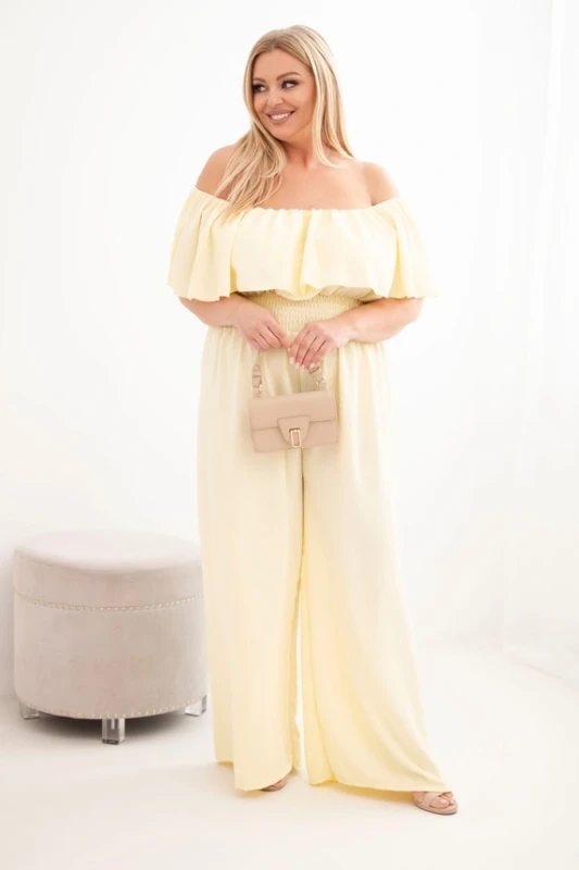 Kombinezon damski Plus Size  wiskozowy  hiszpanka ( r. 46-50)