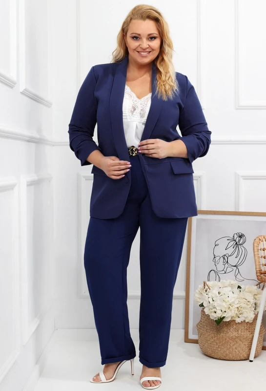 Garnitur damski plus size + pasek  ( r. 50-54)    