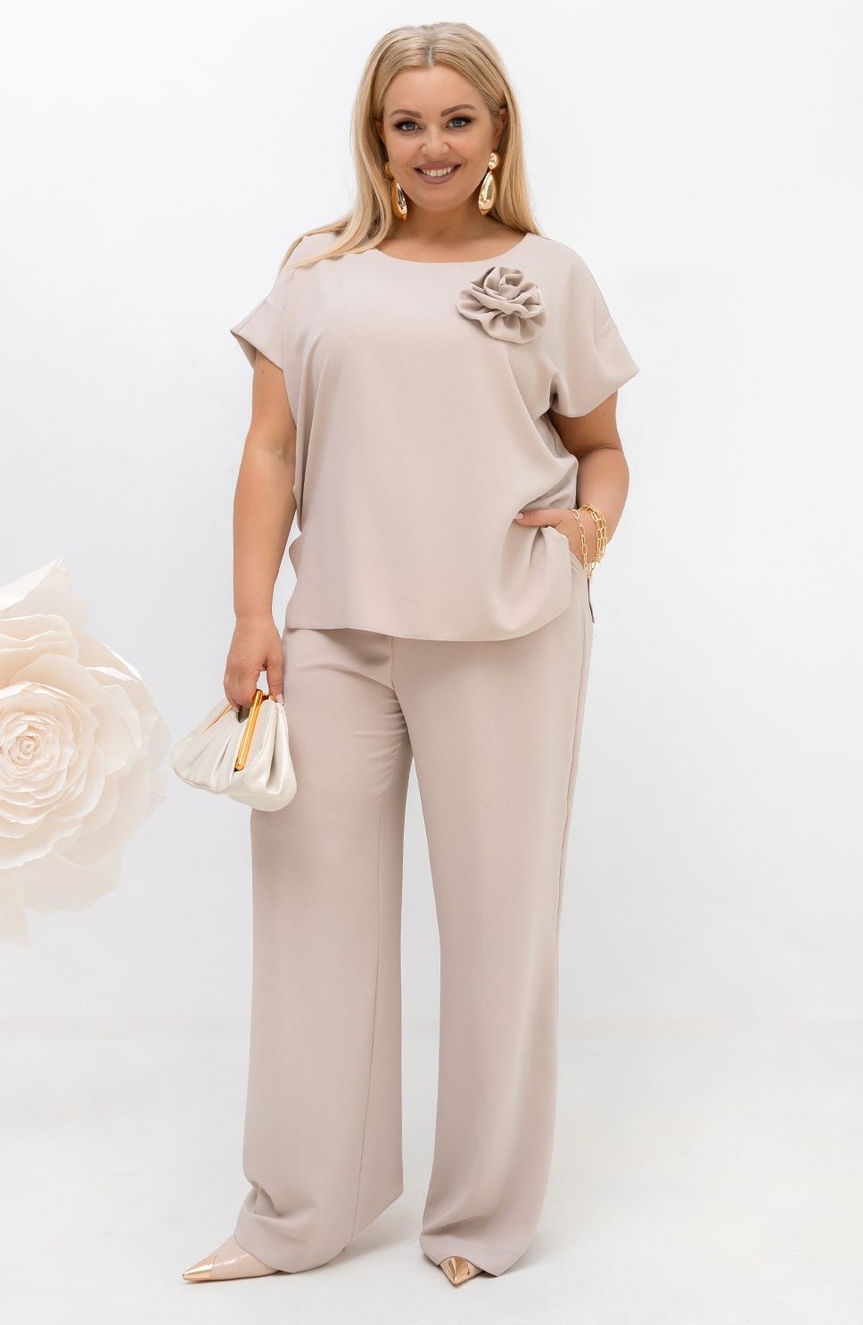 Komplet Premium z ozdobną różą ( r. 46-52)  