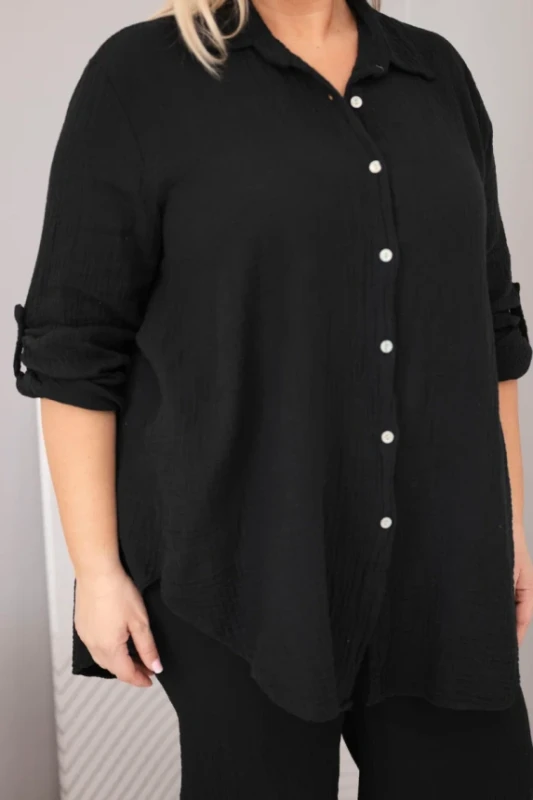 Komplet damski muślinowy Plus Size ( r. 46-48)   