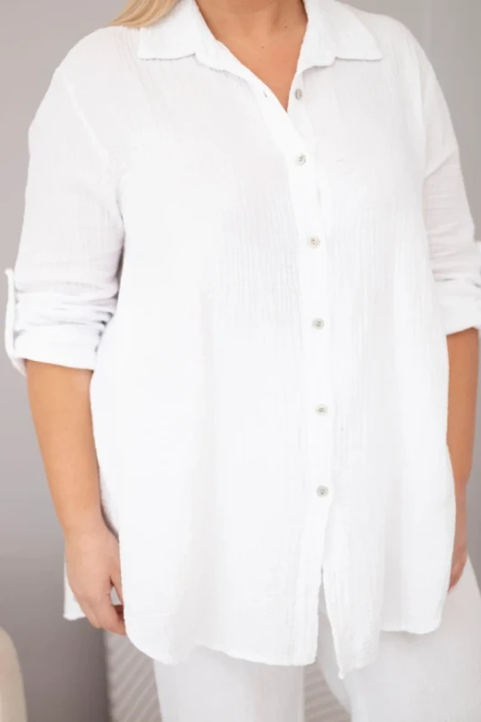 Komplet damski muślinowy Plus Size ( r. 46-48)     