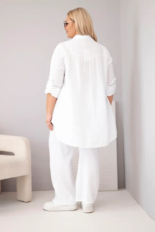 Komplet damski muślinowy Plus Size ( r. 46-48)     