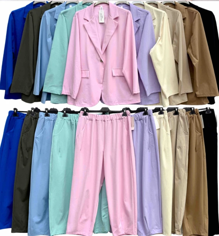 Garnitur plus size PUNTO na jedn guzik ( r. 52-56) 