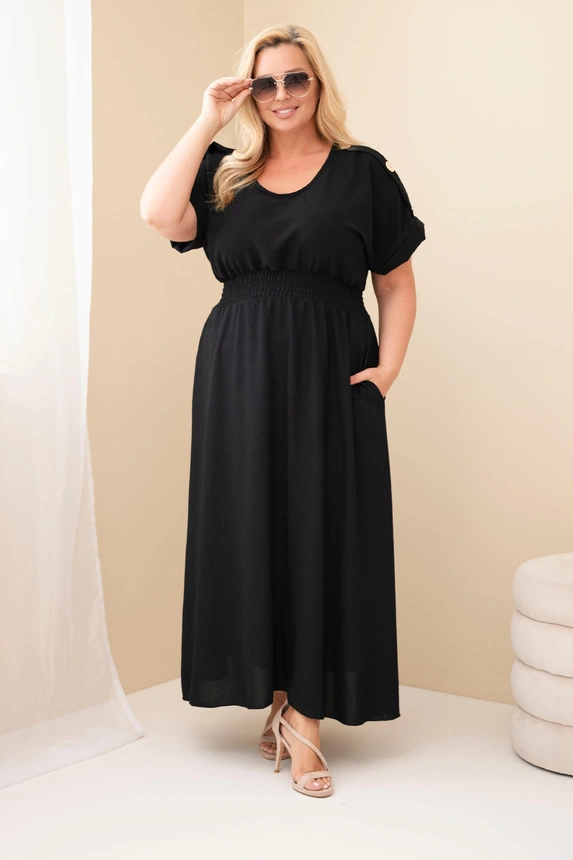 Sukienka maxi plus size z guzikami  ( r. 46/50)   