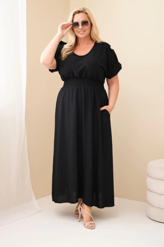 Sukienka maxi plus size z guzikami  ( r. 46/50)   