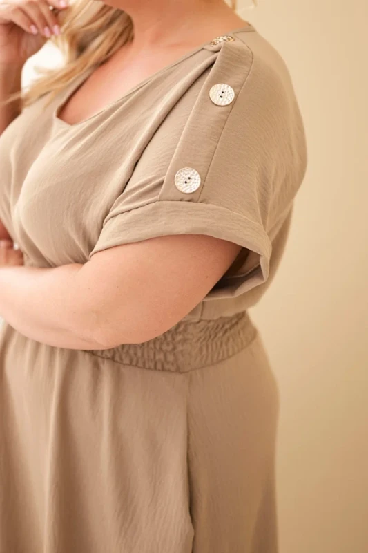 Sukienka maxi plus size z guzikami  ( r. 46/50) 