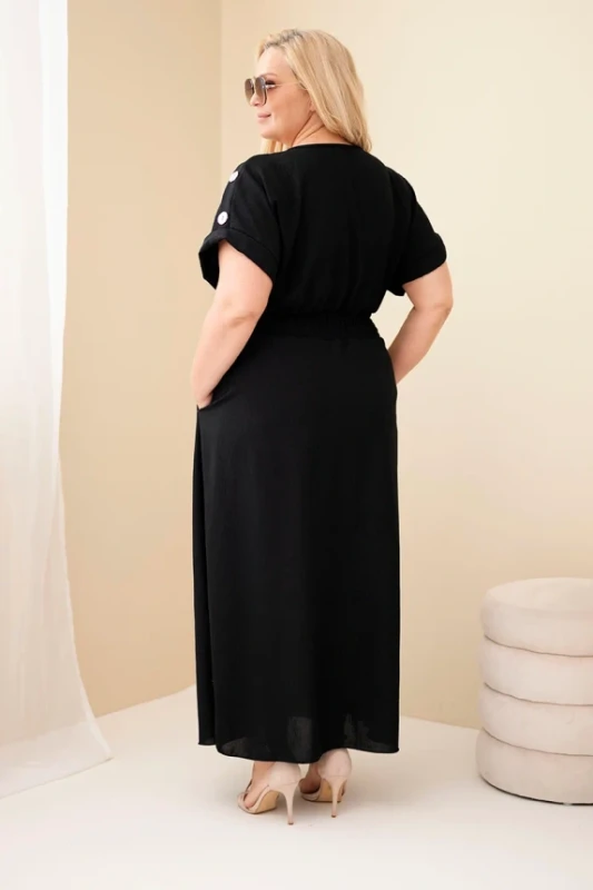 Sukienka maxi plus size z guzikami  ( r. 46/50)   