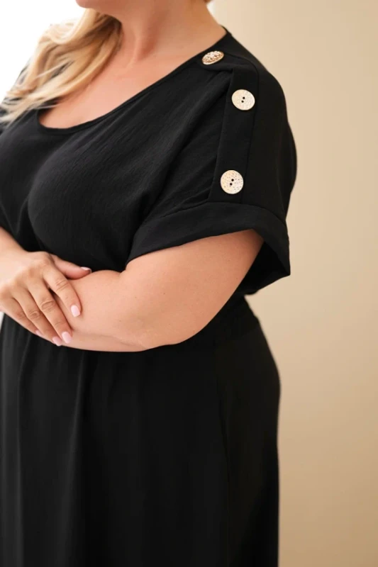 Sukienka maxi plus size z guzikami  ( r. 46/50)   
