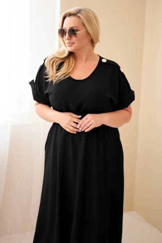 Sukienka maxi plus size z guzikami  ( r. 46/50)   