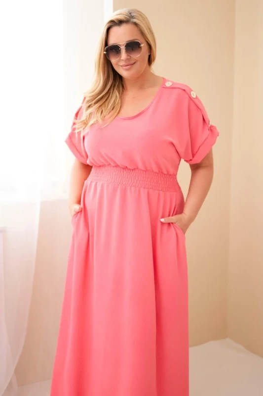 Sukienka maxi plus size z guzikami  ( r. 46/50)    