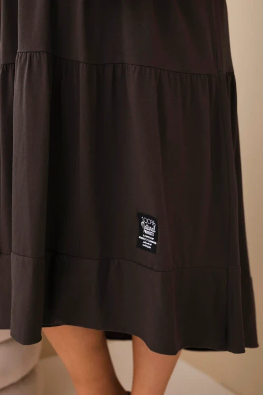 Sukienka damska Plus Size z falbanami LORENZA (r.50-56)    