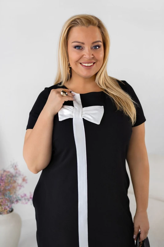 Sukienka plus size Kokardka ( r. 46-52) 