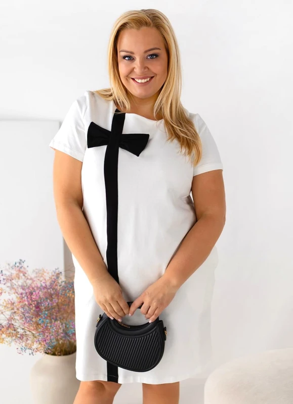 Sukienka plus size Kokardka ( r. 46-52) 