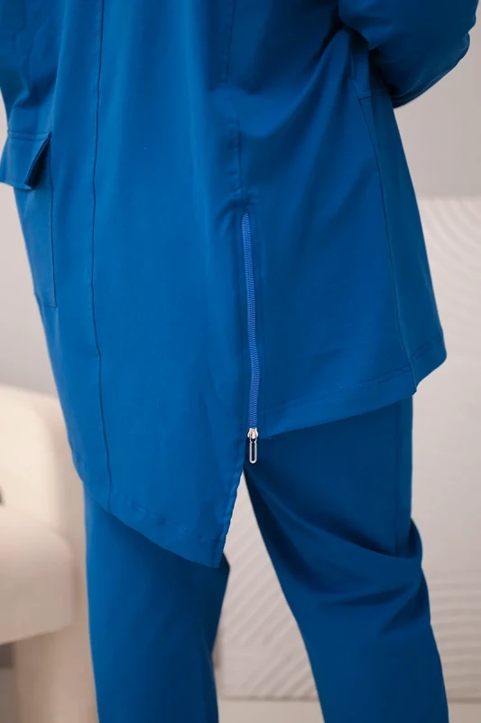 Komplet damski bawełniany Plus Size z bluzą i spodniami  ( r. 48-54) 
