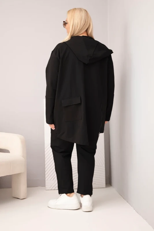 Komplet damski bawełniany Plus Size z bluzą i spodniami  ( r. 48-54)  