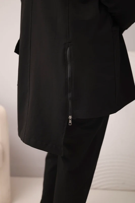 Komplet damski bawełniany Plus Size z bluzą i spodniami  ( r. 48-54)  