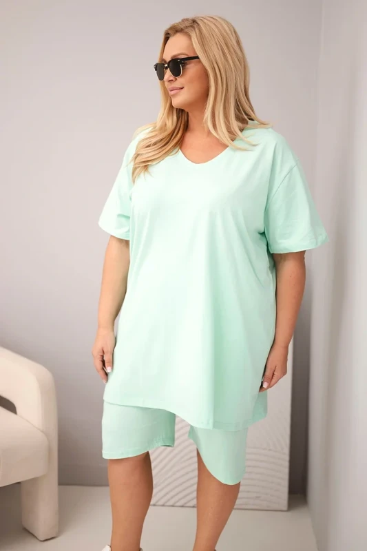 Komplet damski bawełniany Plus Size ( r. 46-56)
