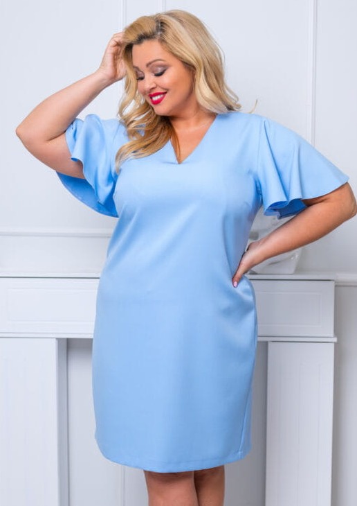 Sukienka plus size PALOMA mod 1 ( r. 48-56) 