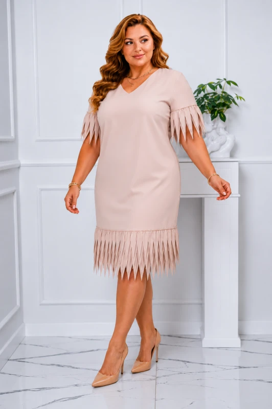 Sukienka plus size WILMA mod 1 ( r. 48-56)   