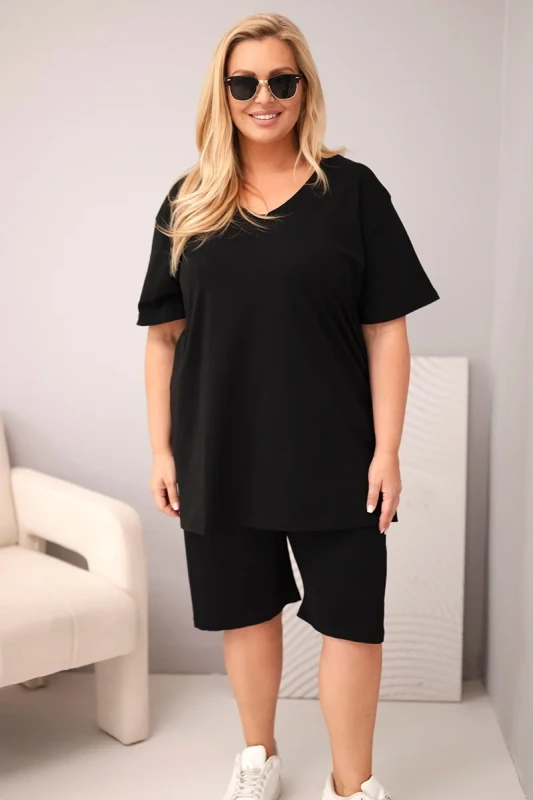 Komplet damski bawełniany Plus Size ( r. 46-56) mod 8254