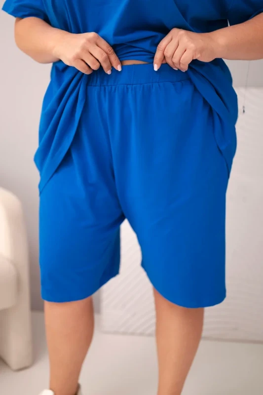 Komplet damski bawełniany Plus Size ( r. 46-56) mod 8254 