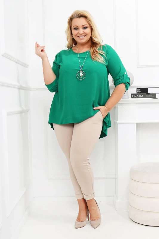 Beżowe spodnie plus size Fashioni  (r.44-54) BESTSELLER 