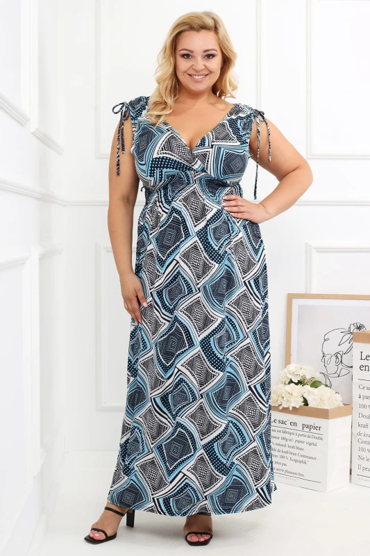 Sukienka maxi plus size Lasti ( r. 44-52)  