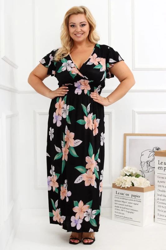Sukienka maxi plus size Lasti ( r. 44-52) 