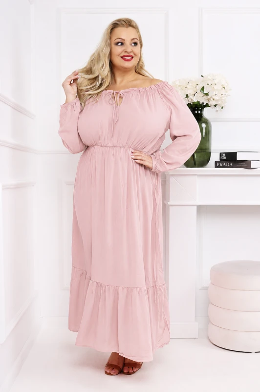 Sukienka plus size maxi hiszpanka ( r. 48-54) 