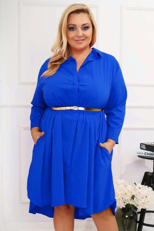 Sukienka koszulowa  plus size oversise ( r. 46-54 )