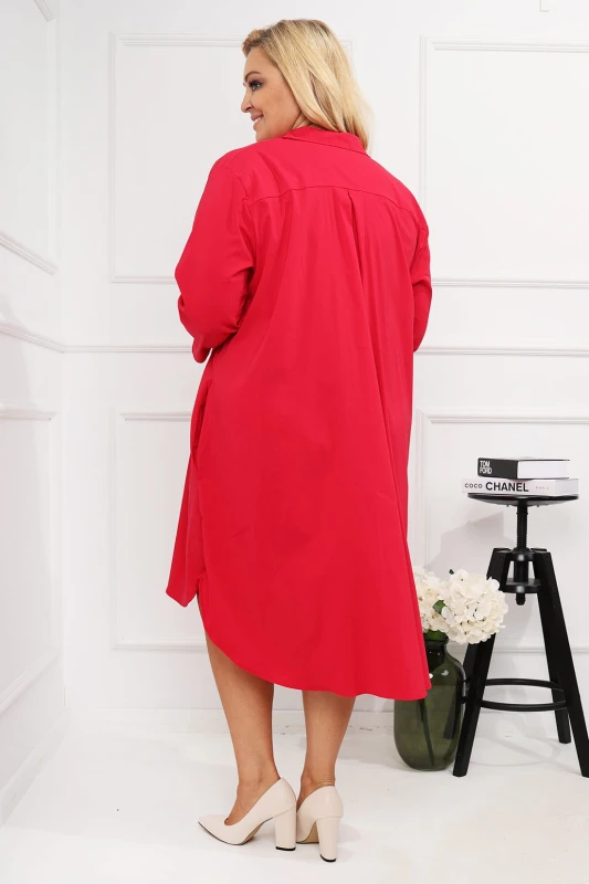 Sukienka koszulowa  plus size oversise ( r. 46-54 ) 