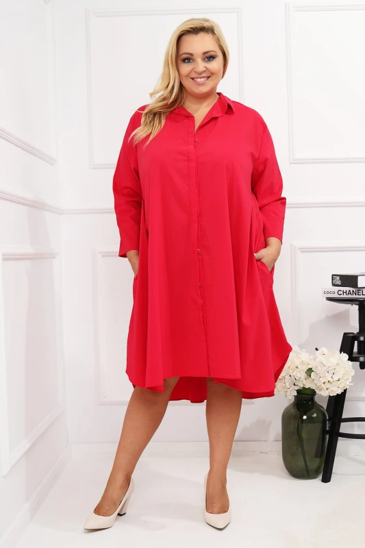 Sukienka koszulowa  plus size oversise ( r. 46-54 ) 