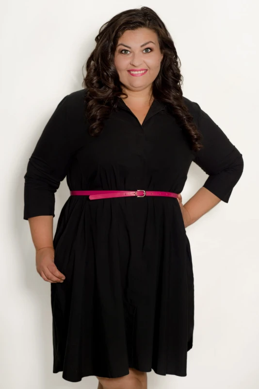 Sukienka koszulowa  plus size oversise ( r. 46-54 )  