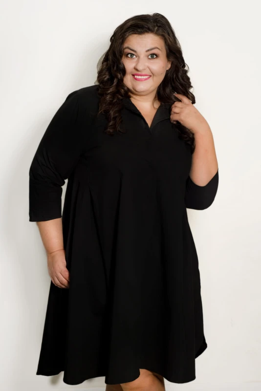 Sukienka koszulowa  plus size oversise ( r. 46-54 )  