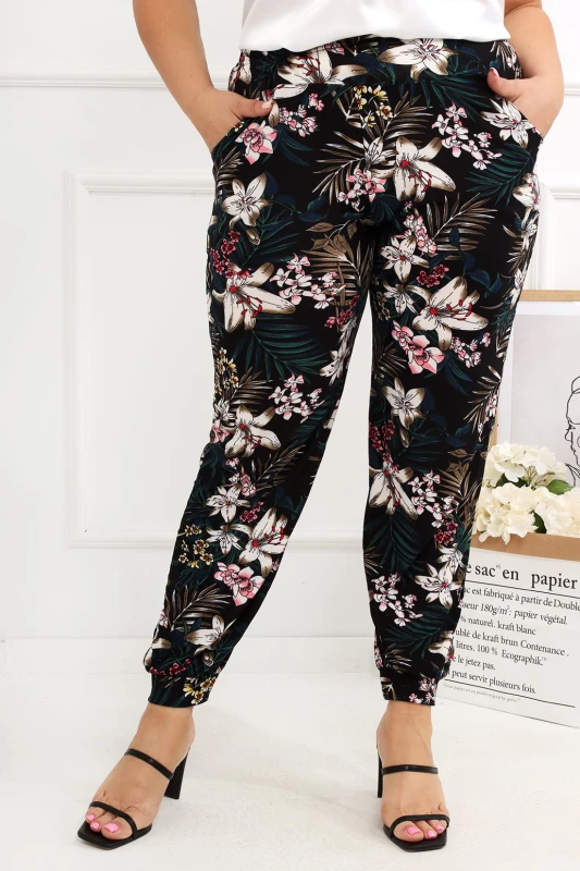 Legginsy/spodnie plus size w print ( r. 44-56)  