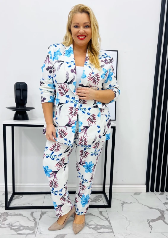 Garnitur plus size LOVE PRINT listki   KOLEKCJA LIMITOWANA  ( r. 48-54)   