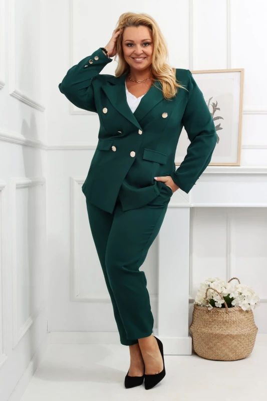 Garnitur plus size z GUZIKAMI LOVE ( r. 48-56)   - WYSYŁKA 24 H 