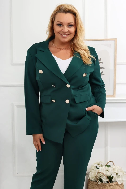 Garnitur plus size z GUZIKAMI LOVE ( r. 48-56)   - WYSYŁKA 24 H 