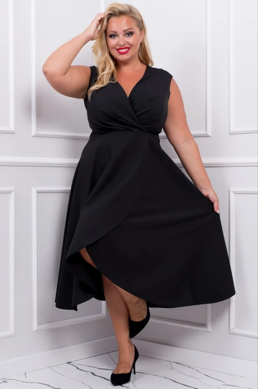 Sukienka asymetryczna plus size GRETA   