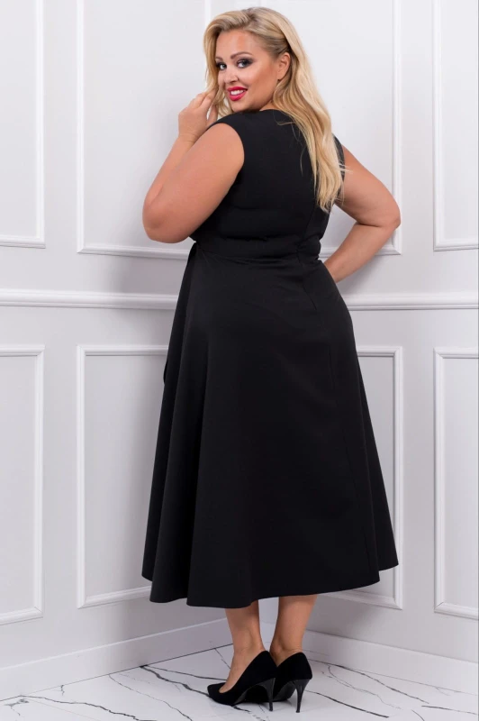 Sukienka asymetryczna plus size GRETA   