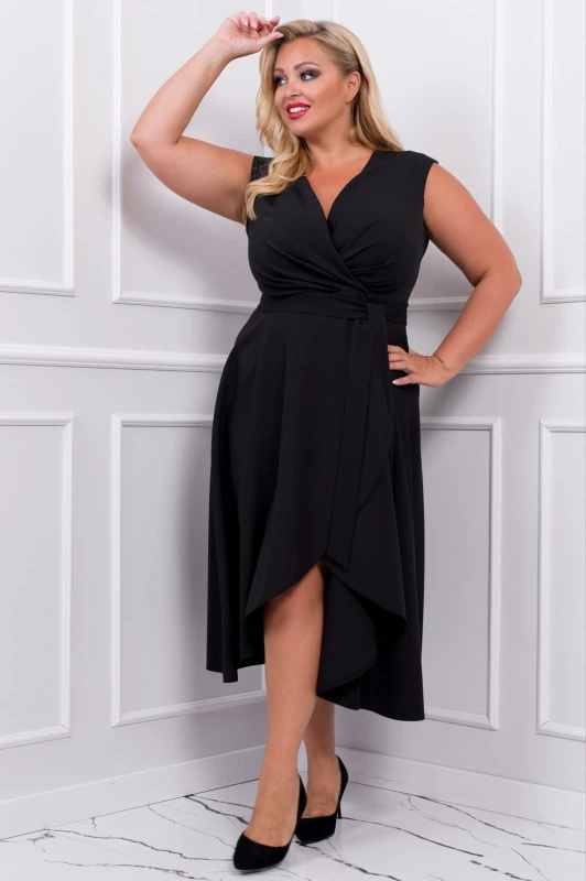 Sukienka asymetryczna plus size GRETA   