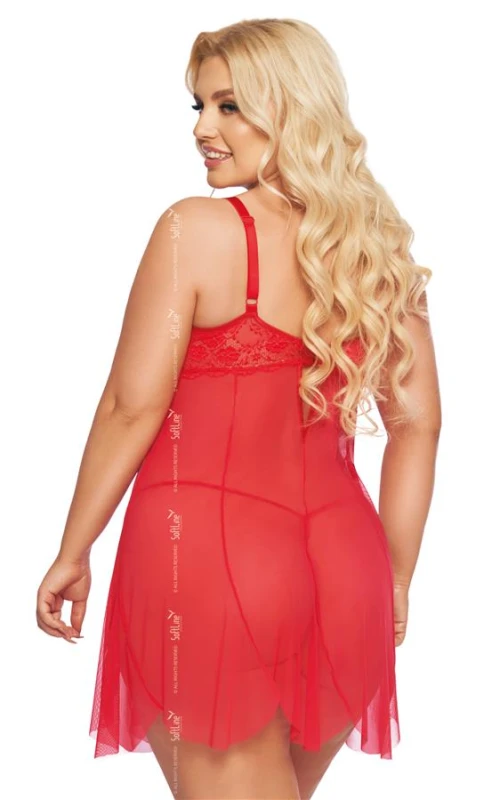 Koszulka plus size CARLA + stringi XXL ( XL-3XL) 