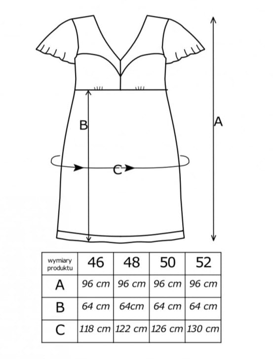 KOSZULKA NOCNA PLUS SIZE  IVANA( r. 46-52 )    