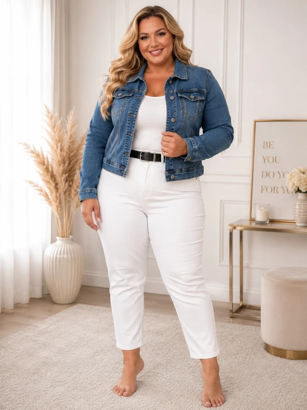 Kurtka jeansowa plus size ( r. 46-52)   